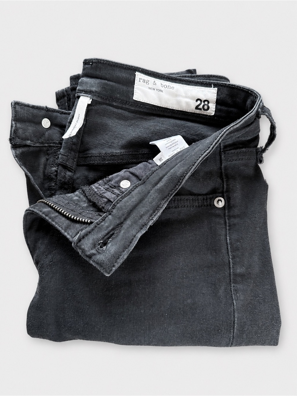 Rag & Bone Black Skinny Jeans Size 28 Women’s Premium Designer Denim